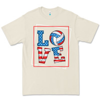 Bone love usa flag volleyball gifts for volleyball fans teen t shirt Premium Tee - minhPixels