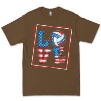 Love Usa Flag Volleyball Gifts For Volleyball Fans Teen T Shirt Premium Tee | Teevron