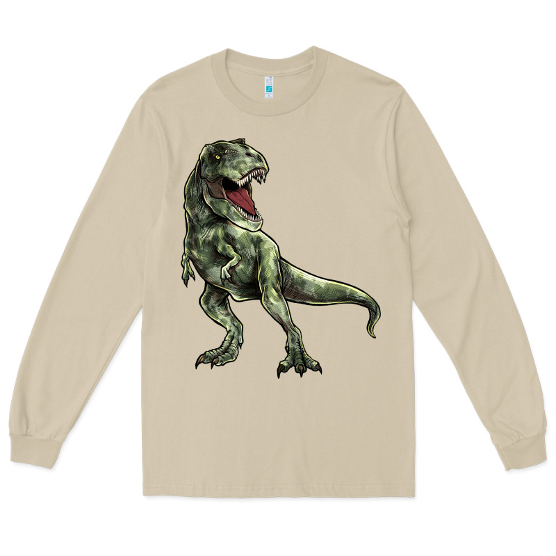 T-rex Long Sleeve Tee by HowdyJamesFarm | Teevron