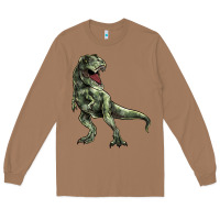 Toasted Coconut T-rex Long Sleeve Tee - HowdyJamesFarm