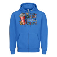 True Royal I Run On Coffee And Christmas Cheers Zipper Hoodie - CowhideDigitalArt