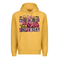 Mustard in october we wear pink and watch football Premium Hoodie - FaDigitalArtStudio