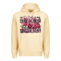 Pina Colada in october we wear pink and watch football Premium Hoodie - FaDigitalArtStudio