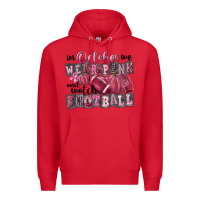 Red in october we wear pink and watch football Premium Hoodie - FaDigitalArtStudio