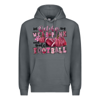 Rock in october we wear pink and watch football Premium Hoodie - FaDigitalArtStudio