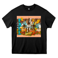 Black Fall With Baby Goat Heavy Core Tee - LillyAllenDesigns
