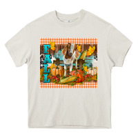 Cream Fall With Baby Goat Heavy Core Tee - LillyAllenDesigns
