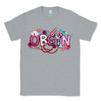 Heather Grey Valentine OBGYN Classic Tee - CowhideDigitalArt
