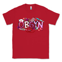 Red Valentine OBGYN Classic Tee - CowhideDigitalArt