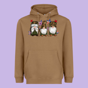 Military Gnomes Star Heavyweight Hoodie Designed By Artiststas