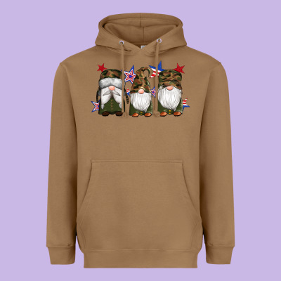 Military Gnomes Star Heavyweight Hoodie Designed By Artiststas