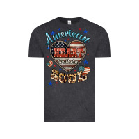 Vintage Black American heart southern soul Vintage Tee - HowdyJamesFarm