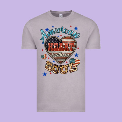 American Heart Southern Soul Vintage Tee Designed By Howdyjamesfarm