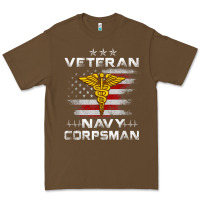 Cacao Veteran Navy Corpsman Patriotic 4th of July Gifts Premium Tee - minhPixels