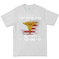 Dove Grey Veteran Navy Corpsman Patriotic 4th of July Gifts Premium Tee - minhPixels