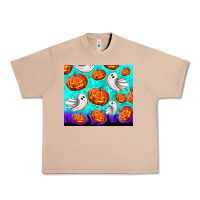 Burro halloween pumpkins with ghosts Urban Heavy Tee - TumblerDesignByShophia