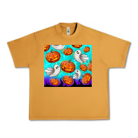 Peanut Butter halloween pumpkins with ghosts Urban Heavy Tee - TumblerDesignByShophia