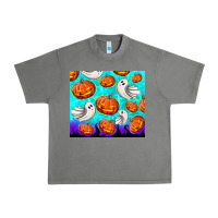 Tornado halloween pumpkins with ghosts Urban Heavy Tee - TumblerDesignByShophia