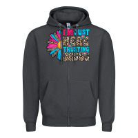 Smoke im just here trusting jesus Zipper Hoodie - CowhideDigitalArt