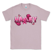 Lilac Personalized Pink Cancer Themed Name Classic Tee - NancyCooperArtShop
