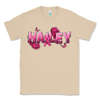 Mushroom Personalized Pink Cancer Themed Name Classic Tee - NancyCooperArtShop