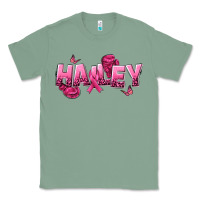 Sage Personalized Pink Cancer Themed Name Classic Tee - NancyCooperArtShop