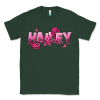 Sports Green Personalized Pink Cancer Themed Name Classic Tee - NancyCooperArtShop