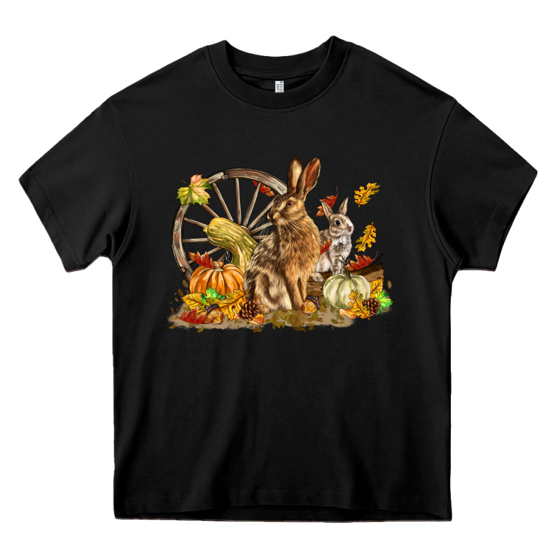Fall Rabbit Heavy Core Tee by LillyAllenDesigns | Teevron