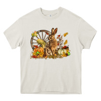 Cream Fall Rabbit Heavy Core Tee - LillyAllenDesigns