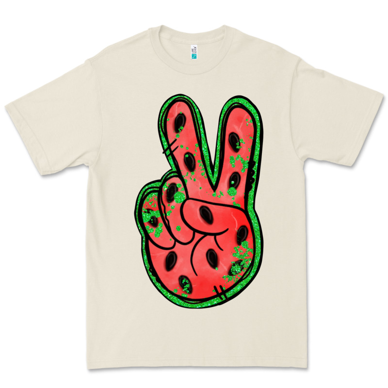 Watermelon Peace Sign Premium Tee by Jasminsmagicworld | Teevron