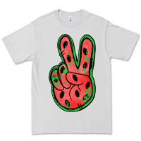Dove Grey watermelon peace sign Premium Tee - Jasminsmagicworld