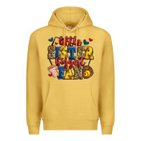 Little Sister Biggest Fan Softball Premium Hoodie | Teevron