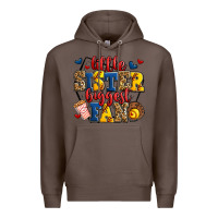 Coffee little sister biggest fan softball Premium Hoodie - Jasminsmagicworld