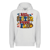 Dove Grey little sister biggest fan softball Premium Hoodie - Jasminsmagicworld