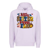 Lilac little sister biggest fan softball Premium Hoodie - Jasminsmagicworld