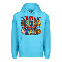 Ocean Blue little sister biggest fan softball Premium Hoodie - Jasminsmagicworld