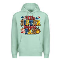 Seafoam little sister biggest fan softball Premium Hoodie - Jasminsmagicworld