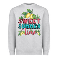 Heather Grey sweet summer time lemonade Heavyweight Sweatshirt - BundleAndBundleShop