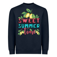 Navy sweet summer time lemonade Heavyweight Sweatshirt - BundleAndBundleShop