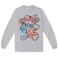 Moon Dust Party in the USA 4th of july Long Sleeve Tee - HowdyJamesFarm