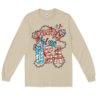 Mushroom Party in the USA 4th of july Long Sleeve Tee - HowdyJamesFarm