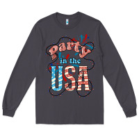 Smoke Party in the USA 4th of july Long Sleeve Tee - HowdyJamesFarm