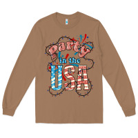 Toasted Coconut Party in the USA 4th of july Long Sleeve Tee - HowdyJamesFarm
