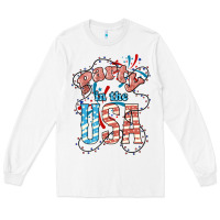 White Party in the USA 4th of july Long Sleeve Tee - HowdyJamesFarm