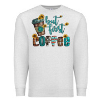 Oatmeal Heather but first coffee Premium Sweatshirt - Artiststas