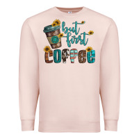 Pale Pink but first coffee Premium Sweatshirt - Artiststas
