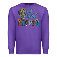 Purple but first coffee Premium Sweatshirt - Artiststas