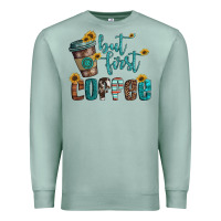 Seafoam but first coffee Premium Sweatshirt - Artiststas