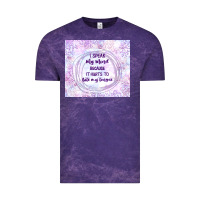 Cloud Purple it hurts to bite my tongue Vintage Tee - TumblerDesignByShophia