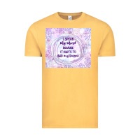 Vintage Mustard it hurts to bite my tongue Vintage Tee - TumblerDesignByShophia